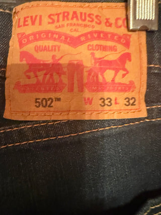 Levi 502 Jeans Size 33" X 32"