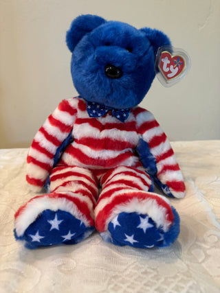 Liberty TY 14" Beanie Baby Plush Bear