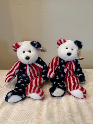 Spangle TY 14" Beanie Baby Plush Bear