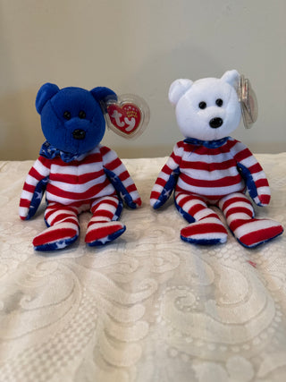 Liberty TY 8" Beanie Baby Plush Bear