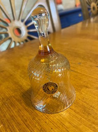 Amber Lead Crystal Bell Made In Italy