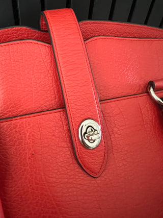Coach red Mercer satchel handbag