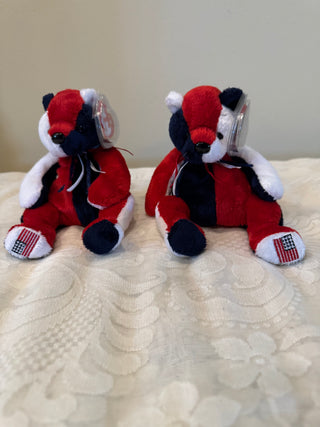 Patriot TY 8" Beanie Baby Plush Bear