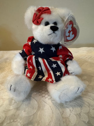 Franny TY Beanie Baby Plush Bear