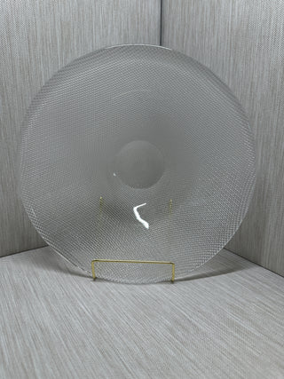 Vintage Kosta Boda Limelight Crystal Glass Bowl Goran Warff Swedish MCM 10.5x3
