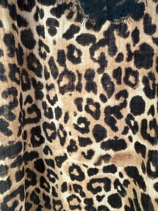 Zara Leopard Print Top Size S