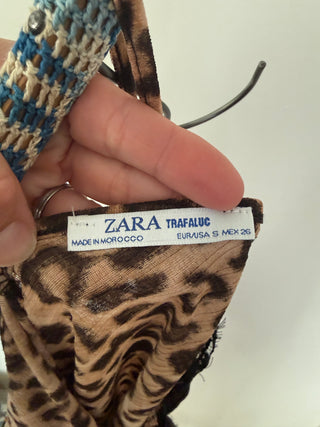 Zara Leopard Print Top Size S