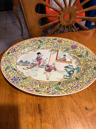 Rare Chinese Jingdezhen Famille Rose?  14" Porcelain Platter