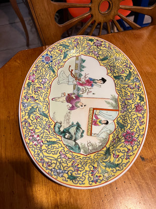 Rare Chinese Jingdezhen Famille Rose?  14" Porcelain Platter
