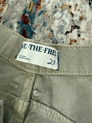 Free People Lucky You Barrel Jeans Size 27