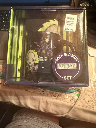 BeetleJuice Sock in the Mug Set