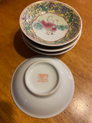 Rare Chinese Jingdezhen Famille Rose? 4" Sauce Bowl EACH