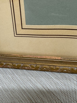 1950s Victorian Ballroom Dancing Prints Set of 2 Gold Framed Gilt Pair