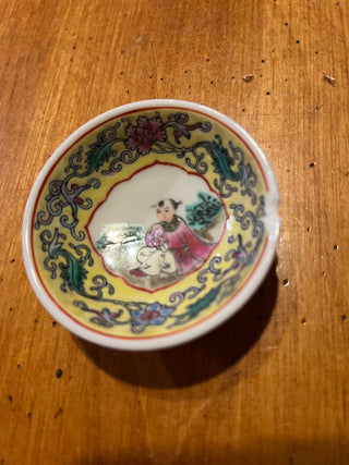Rare Chinese Jingdezhen Famille Rose? 4" Sauce Bowl EACH
