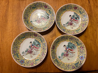 Rare Chinese Jingdezhen Famille Rose? 5.5" Porcelain Dessert Dish EACH