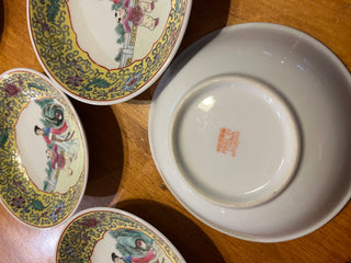 Rare Chinese Jingdezhen Famille Rose? 5.5" Porcelain Dessert Dish EACH