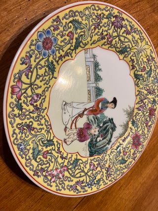 Rare Chinese Jingdezhen Famille Rose? 10" Porcelain Dinner Plate EACH