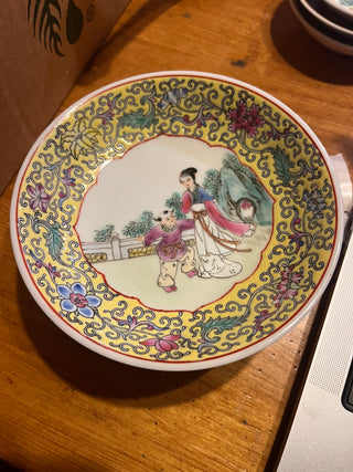 Rare Chinese Jingdezhen Famille Rose? 5.5" Porcelain Dessert Dish EACH