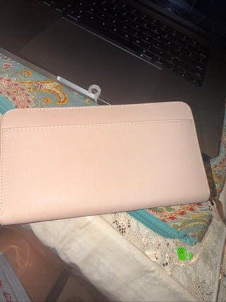 Kate Spade Darcy Refined Grain Leather Large Slim Bifold Wallet Light Fawn Saddle VV