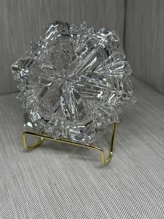 Mikasa "Nature's Song" Crystal Snowflake Lidded Trinket Box