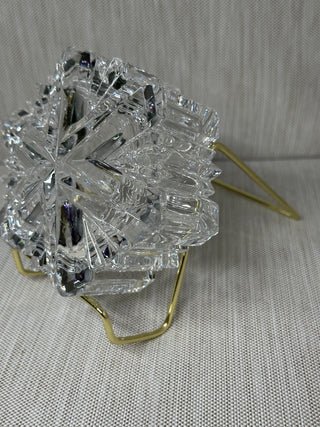 Mikasa "Nature's Song" Crystal Snowflake Lidded Trinket Box