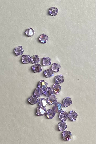 Swarovski Bicone 4mm AB Violet 40 pk