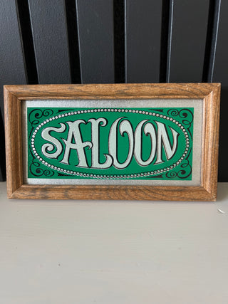 Vintage saloon sign