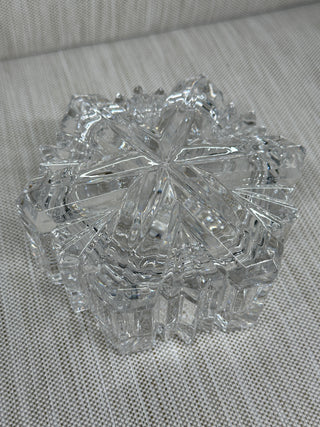 Mikasa "Nature's Song" Crystal Snowflake Lidded Trinket Box