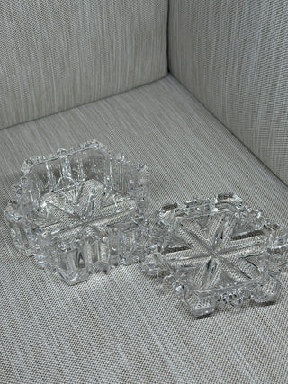 Mikasa "Nature's Song" Crystal Snowflake Lidded Trinket Box