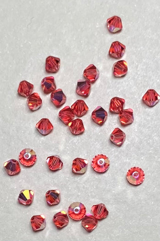 Swarovski Bicone 4mm AB Padparadscha 40 pk