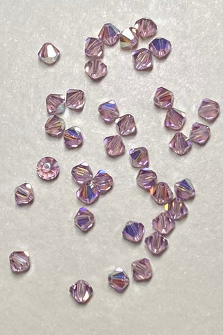 Swarovski Bicone 4mm AB Lt Amethyst 40 pk