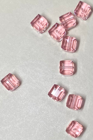 Swarovski Cubes 8mmLt Rose 5pk