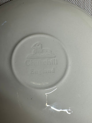 Churchill Blue Willow Dinnerware Set 32 Pc Service for 8 England Plates Bowls