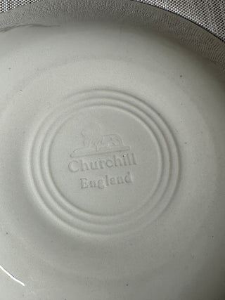 Churchill Blue Willow Dinnerware Set 32 Pc Service for 8 England Plates Bowls