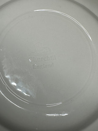 Churchill Blue Willow Dinnerware Set 32 Pc Service for 8 England Plates Bowls
