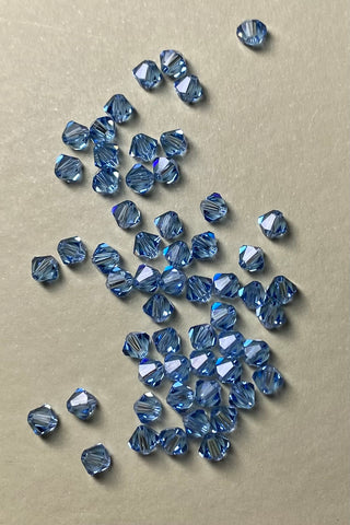 Swarovski Bicone 4mm Lt Sapphire 40/pk