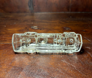 Vtg glass candy container fire engine