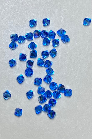 Swarovski Bicone 4mm AB Sapphire 40 pk