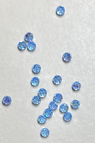 Swarovski Rounds 4mm AB Lt Sapphire 20 Pk
