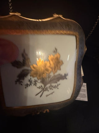 Limoges Gilt Porcelain, Brass with silver &  gold details Jewelry Box