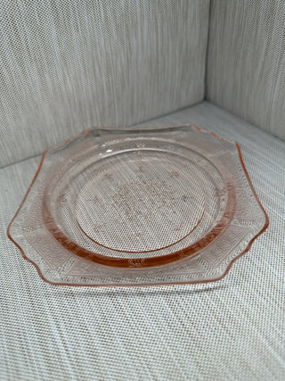 Princess Pink Depression Glass 5.5" Teacup & Saucer Set