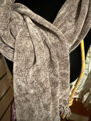 Brown Chenille Scarf