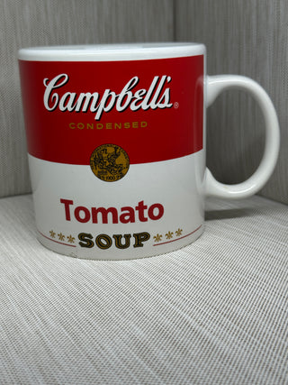 Campbells Tomato Soup Mug 2017 Licensed Ceramic Oversized Soup Bowl Cup 4"