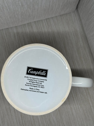 Campbells Tomato Soup Mug 2017 Licensed Ceramic Oversized Soup Bowl Cup 4"