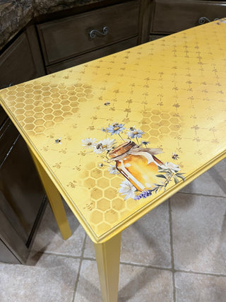 Up Cycled Honey Bee Entry or Sofa Table