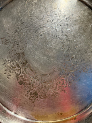 Vintage Frank Hawker Silver Serving Tray