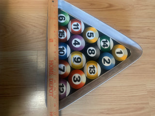 Billiards Triangle 17x17x17 ceramic platter