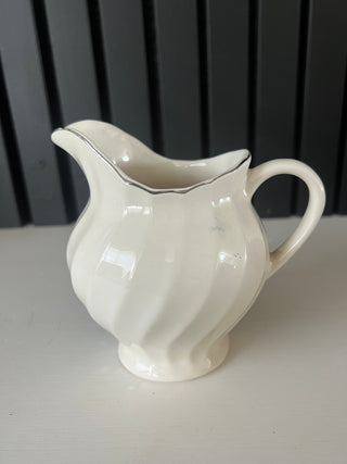 Vintage swirl ceramic pitcher