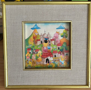 Folk Art Mixed Media 9x9