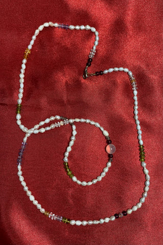 Water Pearls w/Garnets/Citrine/Peridot/Amethyst/Rose Quartz